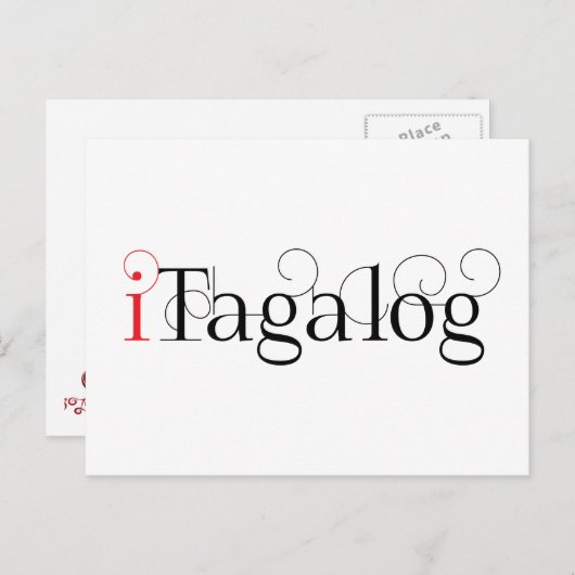 ITAGALOG BRIEFKAART (Voorkant / Achterkant)