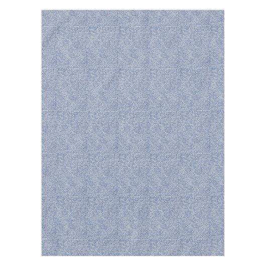 Itajime Shibori Blue Check Textile Geometric Weave Tafelkleed (Voorkant)
