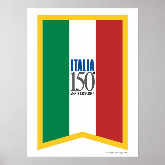 Italia 150 Jubileum Poster (Voorkant)
