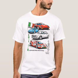 Italia 1977 Klassieke Sportwagen Vintage Poster Ku T-shirt