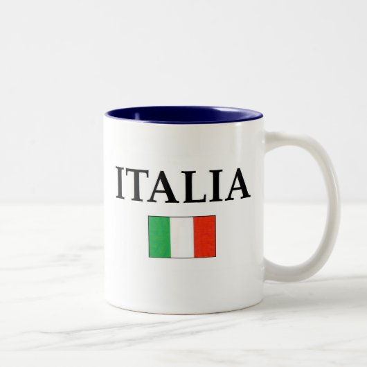 Italia (2) tweekleurige koffiemok (Rechts)