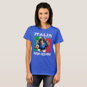 Italia 3D Forza Azzurri  T-shirt (Voorkant volledig)