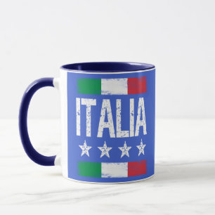Italia 4 sterren Italiaanse vlag Mok
