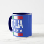 Italia 4 sterren Italiaanse vlag Mok (Voorkant links)