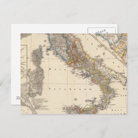 Italia adiectis iis briefkaart (Voorkant / Achterkant)