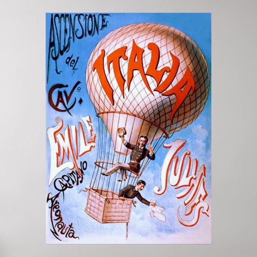 Italia ~  Adverteren Poster (Voorkant)