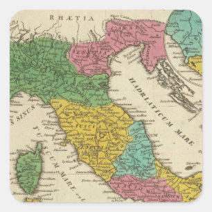 Italia Antiqua Vierkante Sticker
