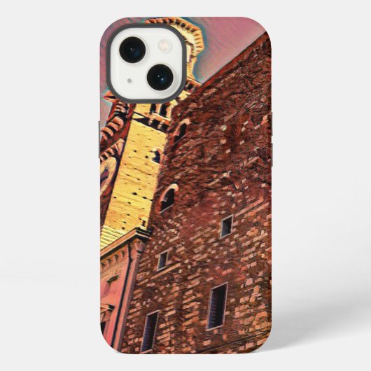 Italia architectuur schilderij iPhone hoesje (Achterkant)