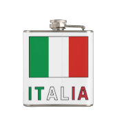 Italia Bandeira Italiana gepersonaliseerd Heupfles (Achterkant)