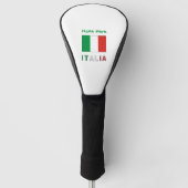 Italia Bandiera Italiana Groene Personalisatie Golfheadcover (Voorkant)