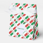 Italia Bandiera Italiana Tegelgroen Gepersonalisee Bedankdoosjes (Voorkant Zijde)