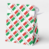 Italia Bandiera Italiana Tegelgroen Gepersonalisee Bedankdoosjes (Achterkant)