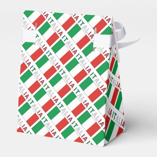 Italia Bandiera Italiana Tegelgroen Gepersonalisee Bedankdoosjes (Achterkant)