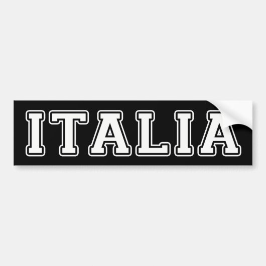 Italia Bumpersticker (Voorkant)