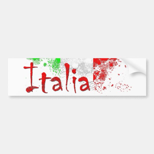 Italia Bumpersticker (Voorkant)