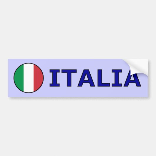 Italia Bumpersticker (Voorkant)