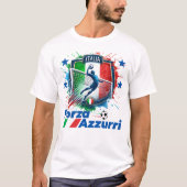 Italia Calcio 4 Stelle T-shirt (Voorkant)