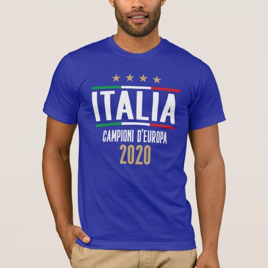 Italia Champions of Europe T-Shirt (Voorkant)