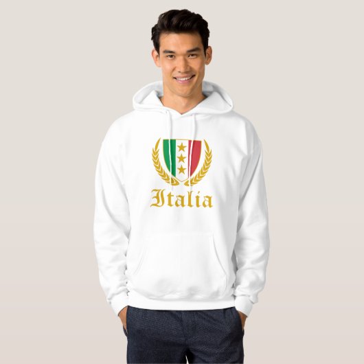Italia Crest Hoodie (Voorkant volledig)