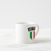 Italia Crest Italy Flag Espresso Kop (Voorkant rechts)
