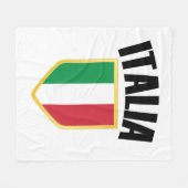 Italia Crest Italy Flag Fleece Deken (Voorkant (Horizontaal))