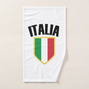 Italia Crest Italy Flag Handdoek