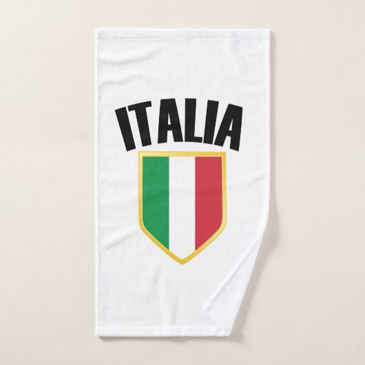 Italia Crest Italy Flag Handdoek (Handdoek)