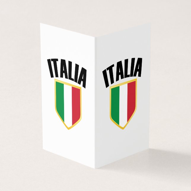 Italia Crest Italy Flag Kaart (Buitenkant)