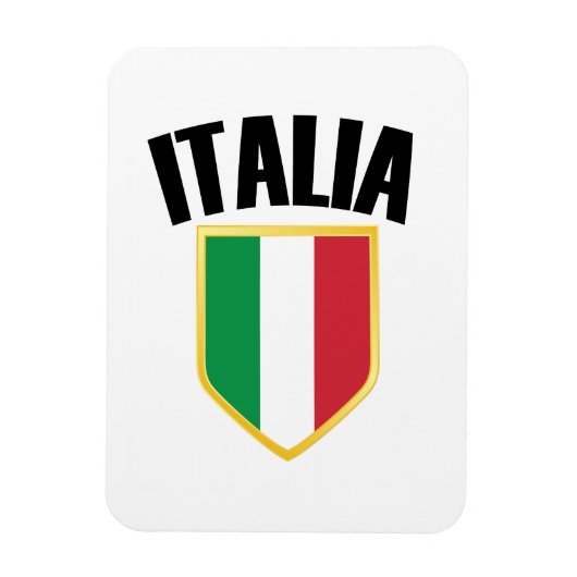 Italia Crest Italy Flag Magneet (Verticaal)