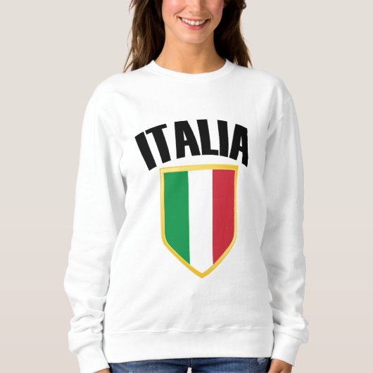 Italia Crest Italy Flag Trui (Voorkant)
