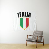 Italia Crest Italy Flag Wandkleed (In Situ (horizontaal))
