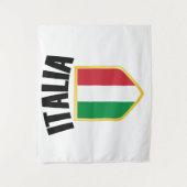 Italia Crest Italy Flag Wandkleed (Voorkant)