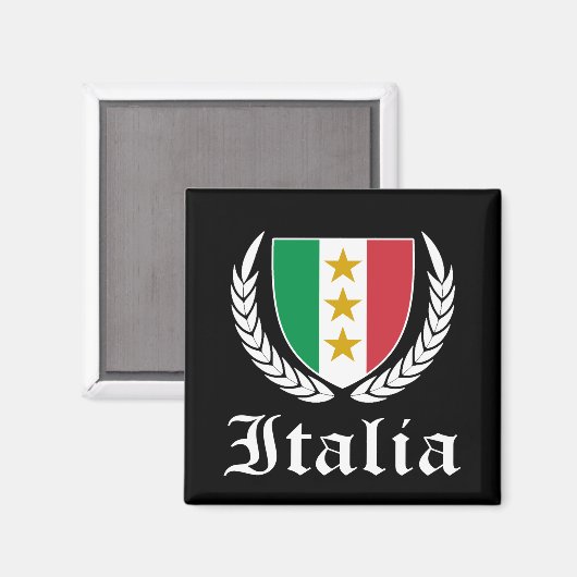 Italia Crest Magneet (Voorkant / Achterkant)