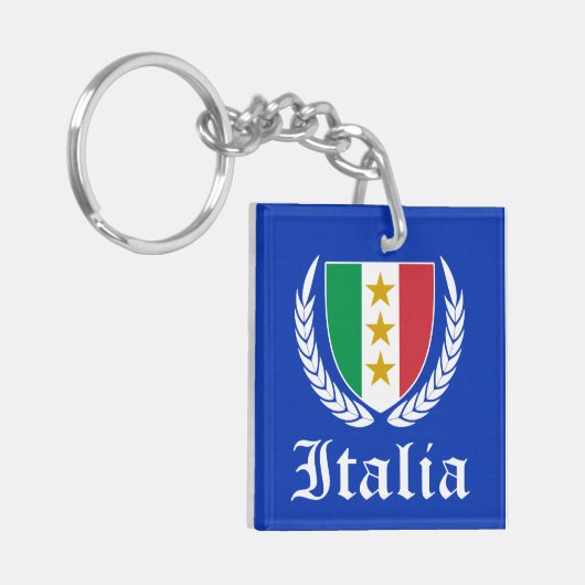 Italia Crest Sleutelhanger (Voorkant Links)