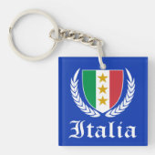 Italia Crest Sleutelhanger (Voorkant)