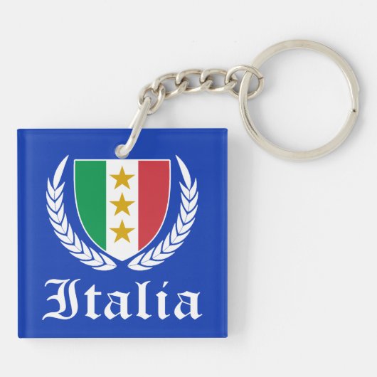 Italia Crest Sleutelhanger (Achterkant)