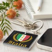 Italia Crest Sleutelhanger (Voorkant Rechts)