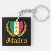 Italia Crest Sleutelhanger (Achterkant)