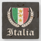 Italia Crest Stenen Onderzetter (Voorkant)
