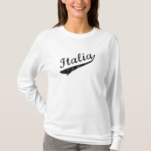 Italia Dames Baseball Hoodie T-shirt