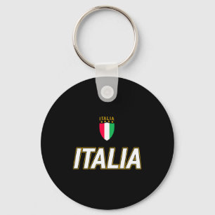 Italia Design Italiaans Voetbalshirt Stijl Italië  Sleutelhanger