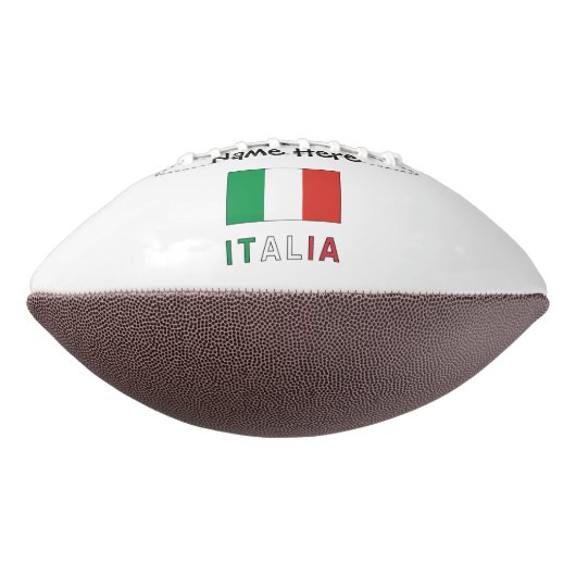 Italia e Bandiera Italiana con il Tuo Nome American Football (Gedraaid 270)