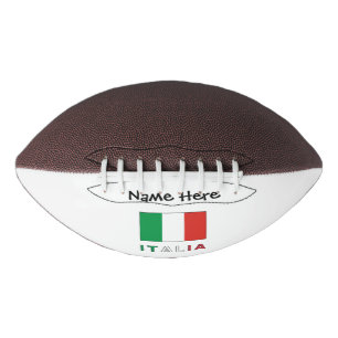 Italia e Bandiera Italiana con il Tuo Nome American Football