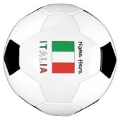 Italia e Bandiera Italiana con il Tuo Nome Soccer Voetbal (Gedraaid)
