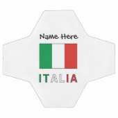 Italia e Bandiera Italiana con il Tuo Nome Soccer Voetbal (Enkel)