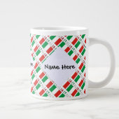 Italia e Bandiera Italiana Met Jouw naam Grote Koffiekop (Rechts)