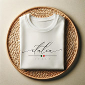 Italia | Elegant Script Shirt voor vrouwen