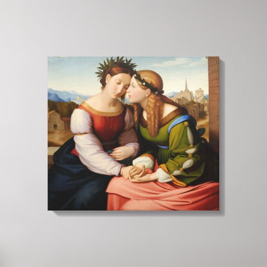 Italia en Germania (Italië en Duitsland als zuster Canvas Afdruk (Voorkant)