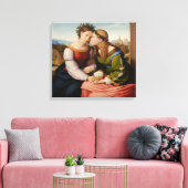 Italia en Germania (Italië en Duitsland als zuster Canvas Afdruk (Insitu (Woonkamer))