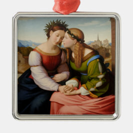 Italia en Germania (Italië en Duitsland als zuster Metalen Ornament